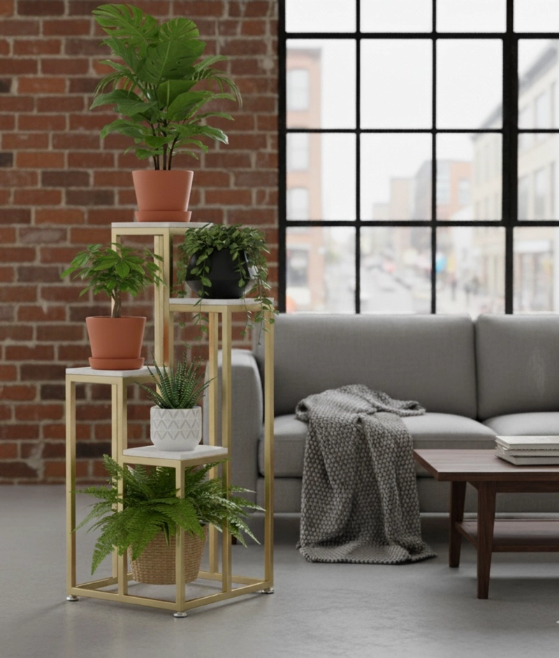 PORTA MACETAS SOPORTE ELEVADO MULTIFUNCIONAL MODERNO JHN - 9