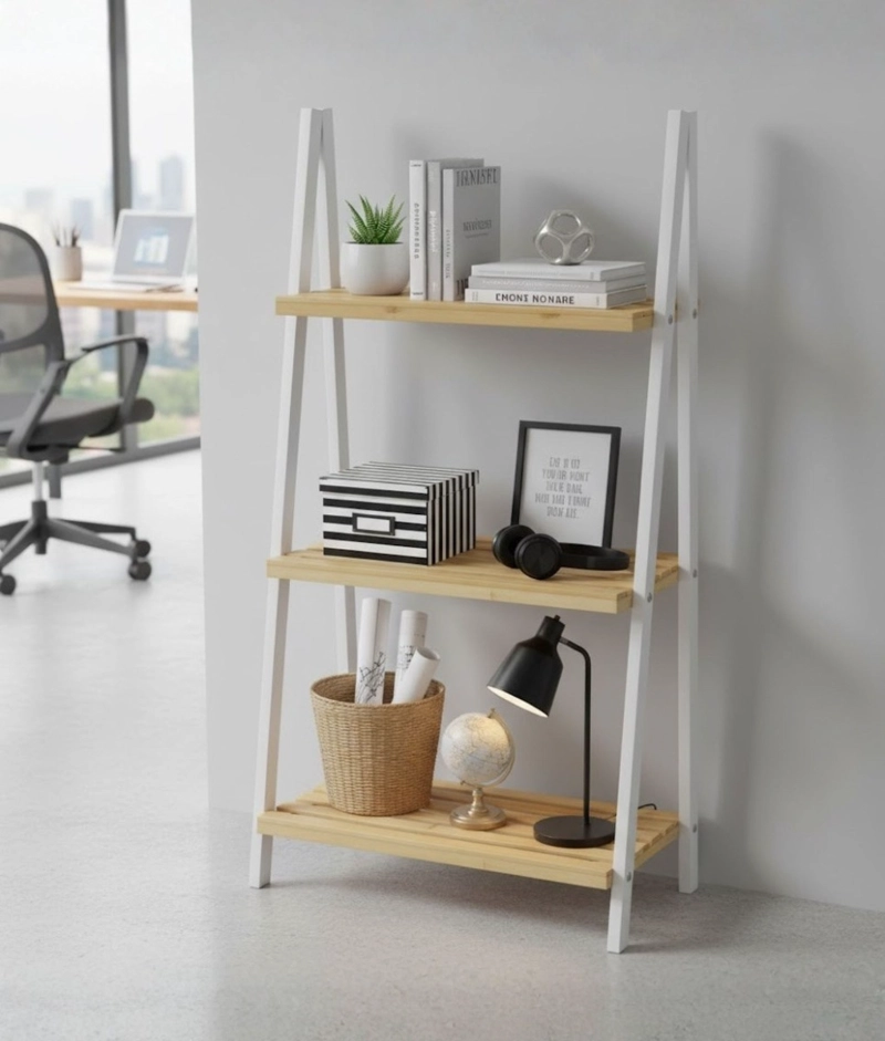 ESTANTE DECORATIVO ORGANIZADOR 3 NIVELES ESTILO ESCALERA JHN - 2