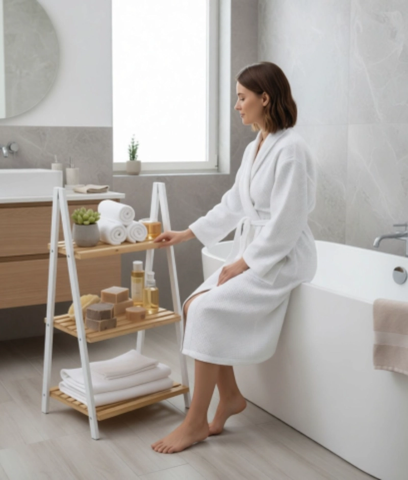 ESTANTE DECORATIVO ORGANIZADOR 3 NIVELES ESTILO ESCALERA JHN - 6
