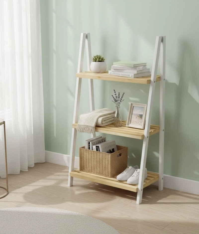 ESTANTE DECORATIVO ORGANIZADOR 3 NIVELES ESTILO ESCALERA JHN - 7