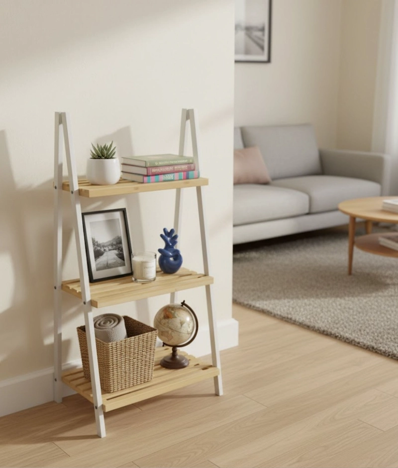 ESTANTE DECORATIVO ORGANIZADOR 3 NIVELES ESTILO ESCALERA JHN - 9