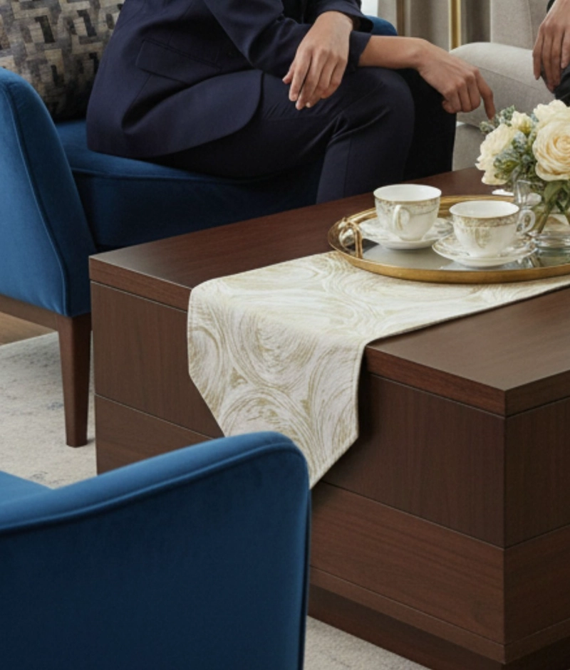 CAMINO MESA MANTEL DECORATIVO ESTILO NORDICO ELEGANTE JHN - 6