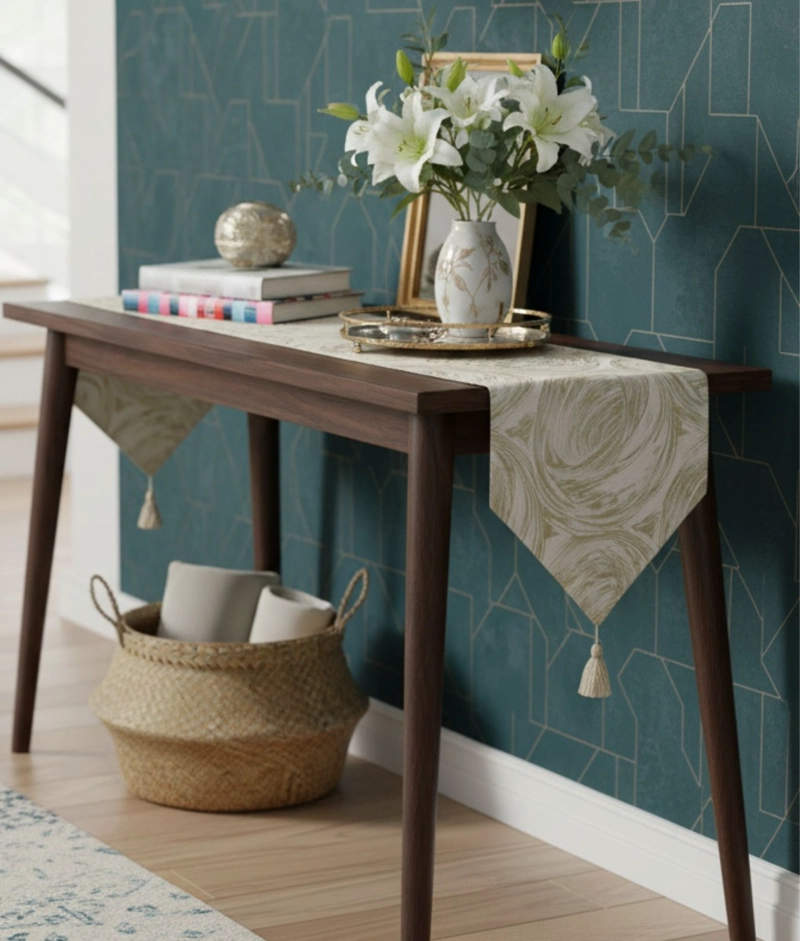 CAMINO MESA MANTEL DECORATIVO ESTILO NORDICO ELEGANTE JHN - 8