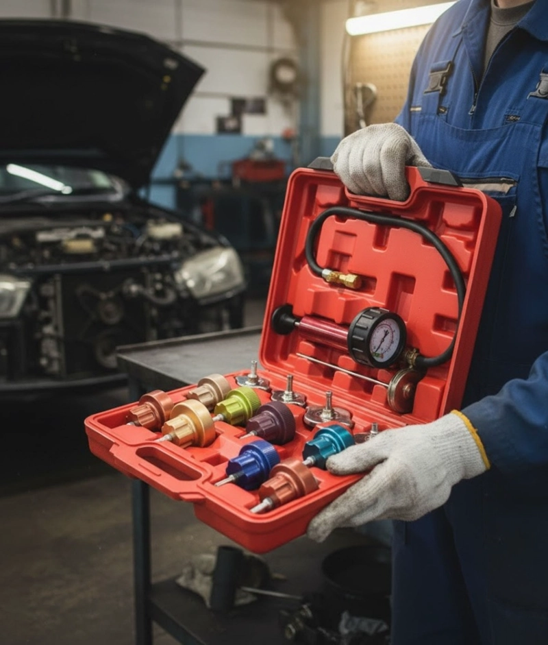 KIT REFRIGERACION MEDIDOR DIAGNOSTICO FUGAS AUTO JHN - 5