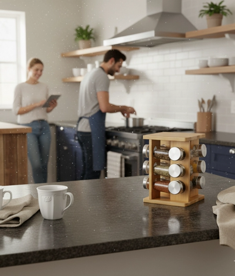 ESPECIERO ORGANIZADOR DECORATIVO ALMACENAMIENTO ELEGANTE JHN - 5