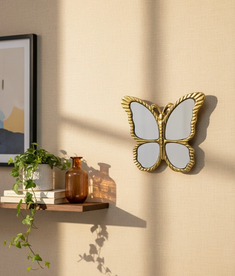 ESPEJO DECORATIVO MARIPOSA FIGURA DECORATIVA ADORNO JHN - 8