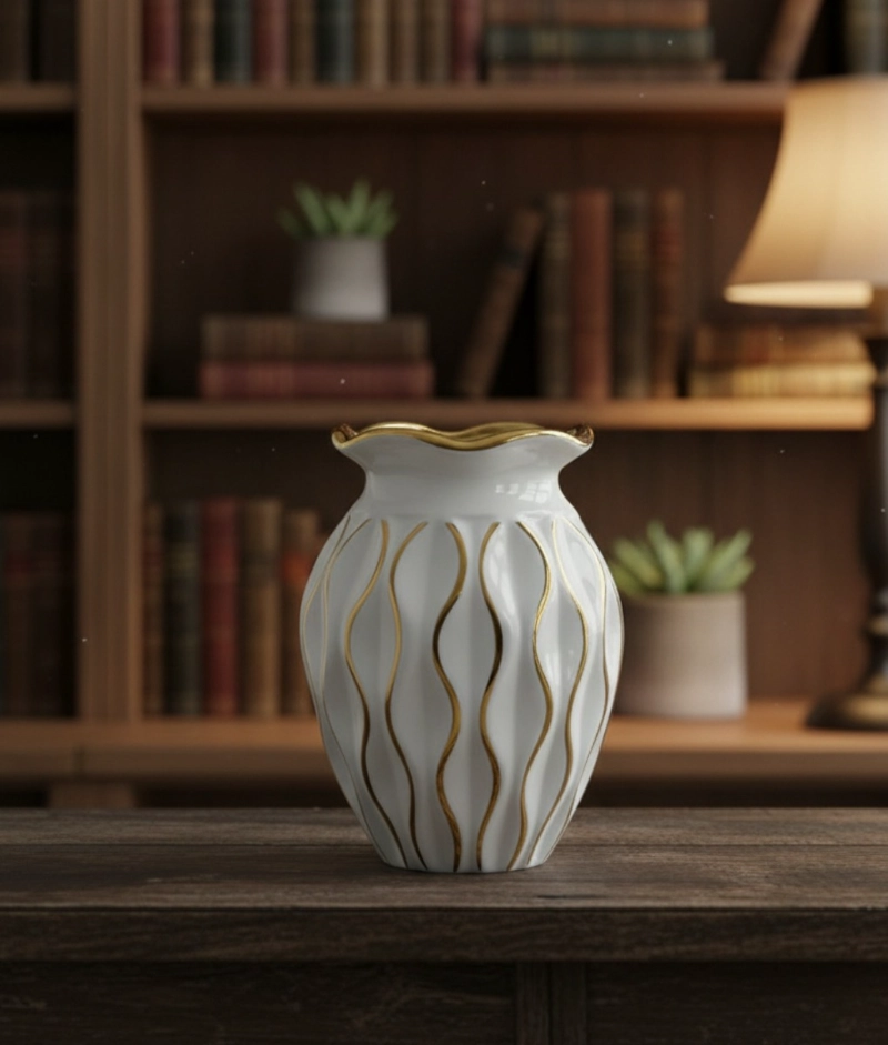 FLORERO DECORATIVO MODERNO ELEGANTE JARRON ADORNO HOGAR JHN - 7