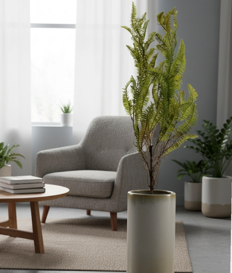 PLANTA ARTIFICIAL HELECHO RAMIFICADO BOSQUE ADORNO JHN - 7