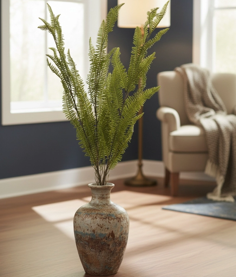 PLANTA ARTIFICIAL HELECHO RAMIFICADO BOSQUE ADORNO JHN - 9