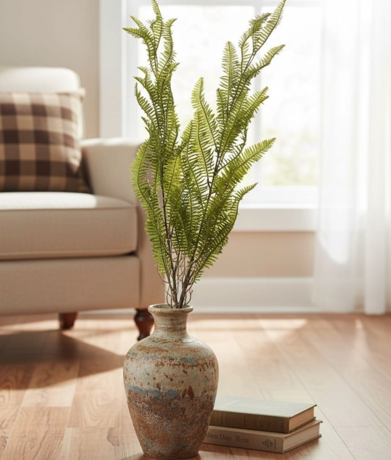 PLANTA ARTIFICIAL HELECHO RAMIFICADO BOSQUE ADORNO JHN - 10