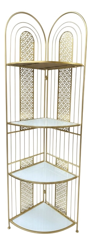 ESTANTE VERTICAL EXHIBICION ESTILO ESQUINERO DECORATIVO JHN - 1