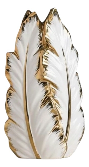 FLORERO JARRON DECORATIVO PLUMA ALADA ADORNO MODERNO JHN - 1