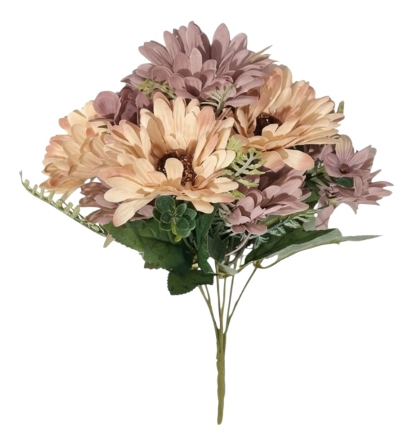 SET 2 RAMO FLORES ARTIFICIALES MARGARITAS GIRASOLES JHN - 1