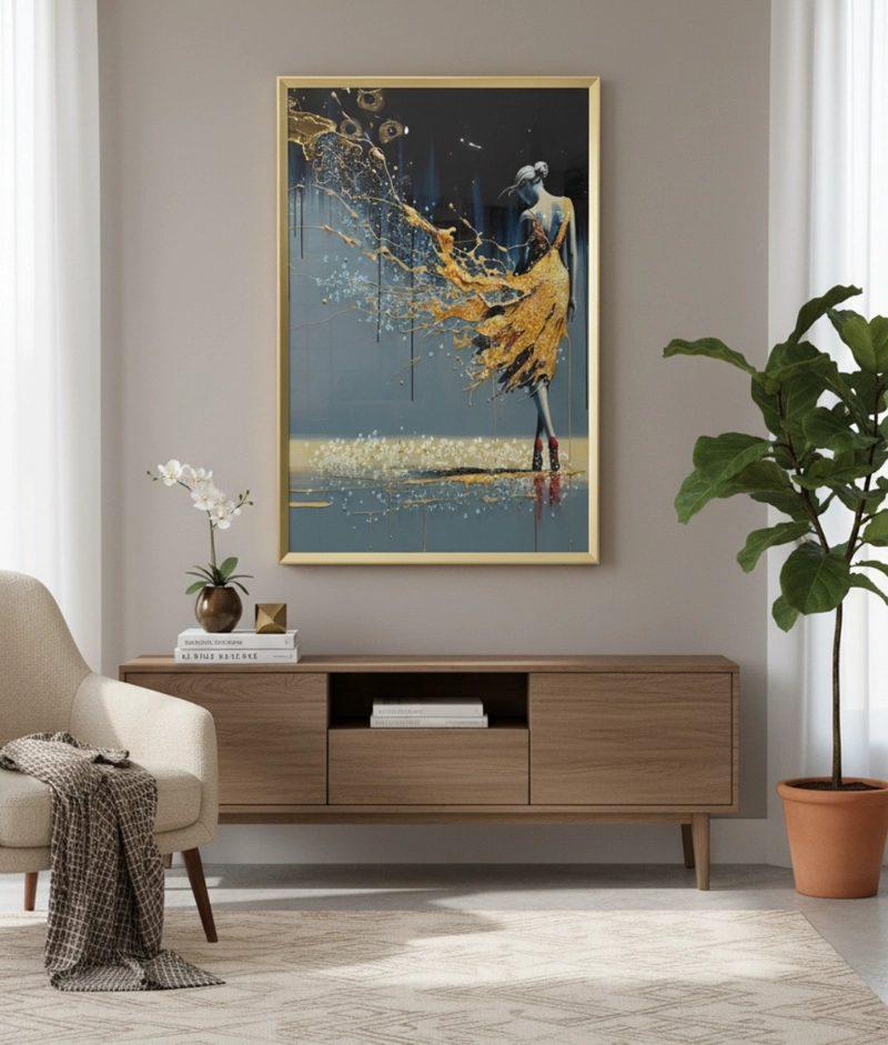 CUADRO DECORATIVO ARTE ABSTRACTO ELEGANCIA ADORNO PARED JHN - 2