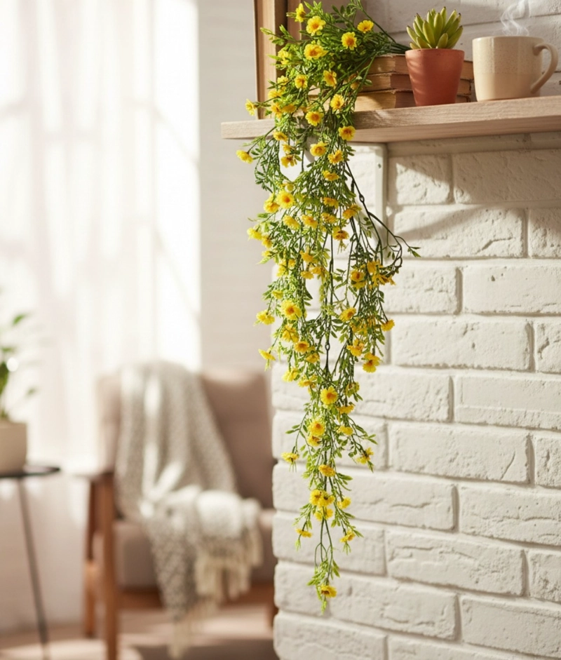 SET 2 FLORES ARTIFICIALES ENREDADERA COLGANTE ADORNO JHN - 8