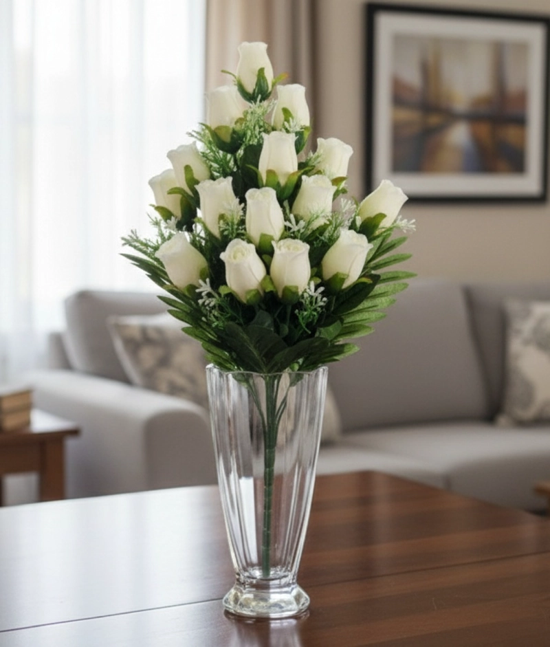 SET 2 FLORES ARTIFICIALES RAMO CAPULLOS FLORAL FOLLAJE JHN - 8