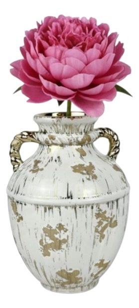 FLORERO DECORATIVO MODERNO JARRON ESTILO ENVEJECIDO JHN - 3