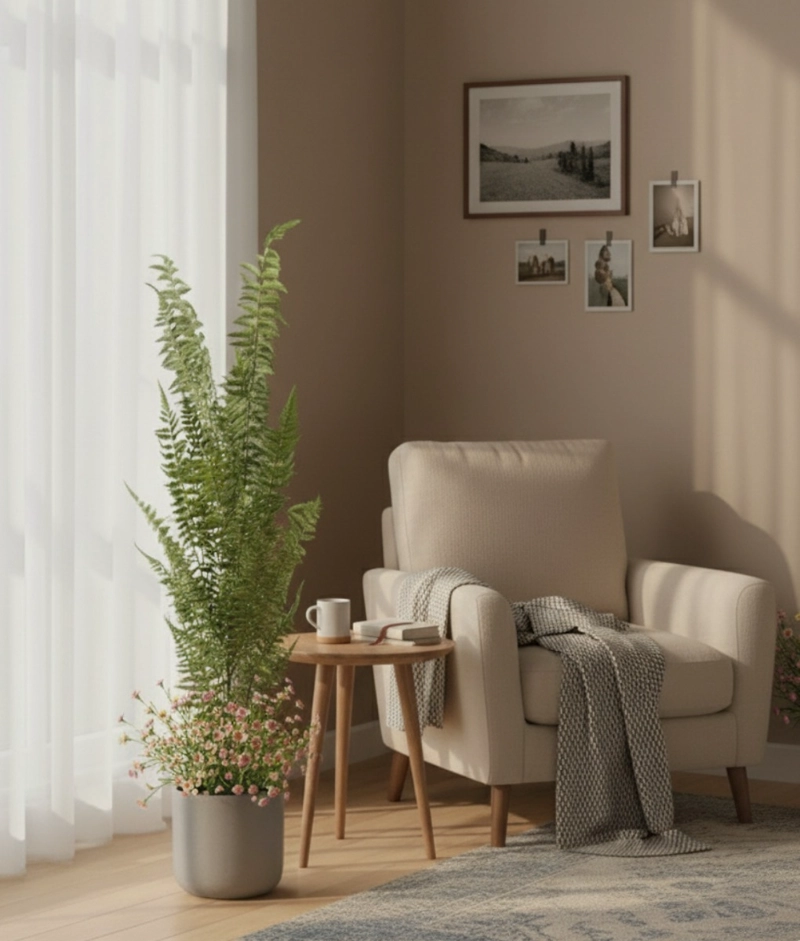 SET 2 PLANTA ARTIFICIAL DECORATIVA HELECHO ENREDADERA JHN - 7