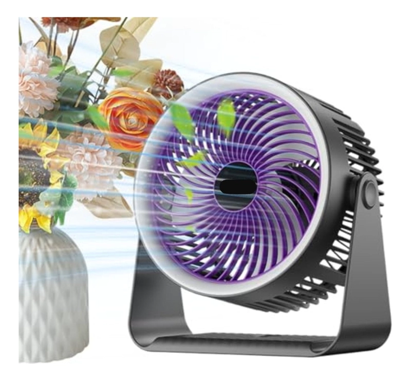 VENTILADOR PORTATIL DE MESA RECARGABLE OFICINA HOGAR LAU - 4
