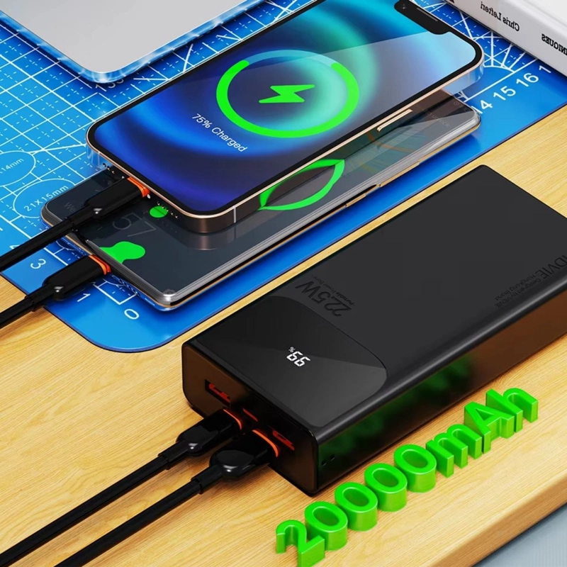 CARGADOR PORTATIL POWER BANK 20W CELULAR VIAJE HOGAR LAU - 2