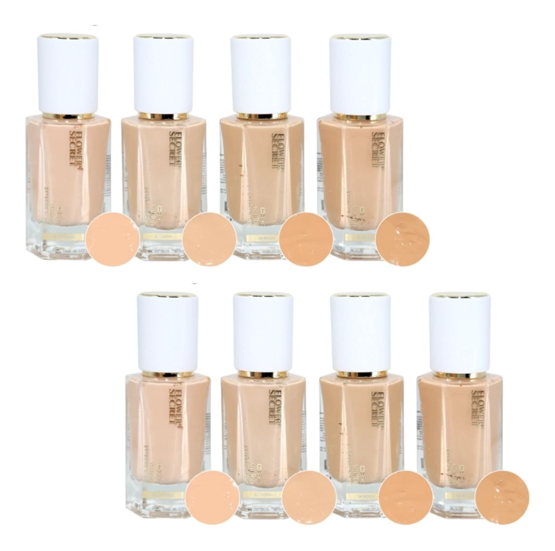 PACK 12 BASES DE MAQUILLAJE LIKE ME 35ML ACABADO NATURAL LAU - 4