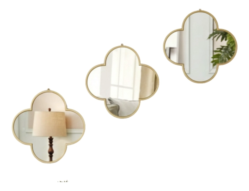 SET 3 ESPEJO DECORATIVO PARED ELEGANCIA CLASICA ADORNO JHN - 3