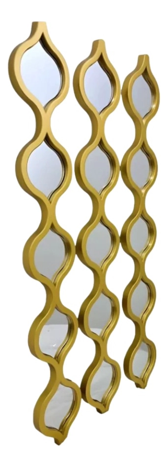 SET 3 ESPEJO PARED ADORNO DECORATIVO DISEÑO ARABE HOGAR JHN - 3