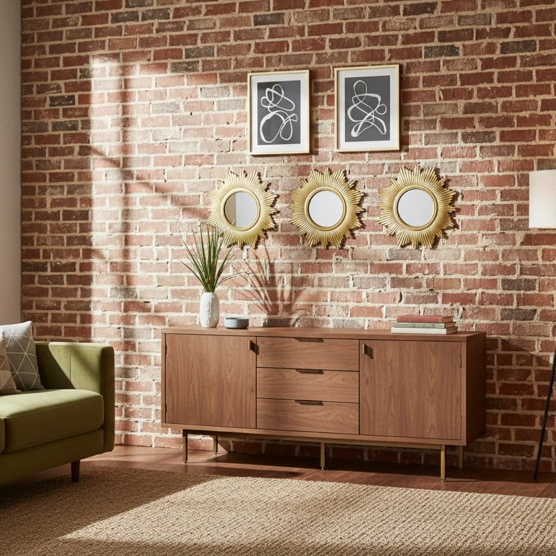 SET 3 ESPEJO DECORATIVO PARED INSPIRACION SOLAR ADORNO JHN - 7
