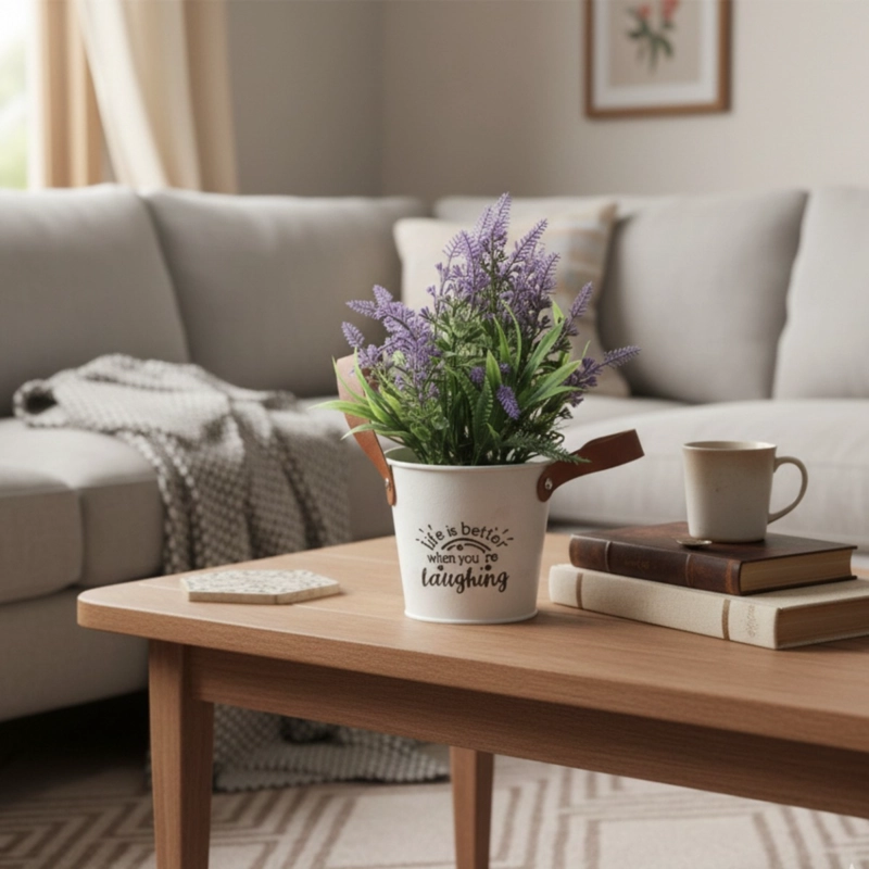 SET 2 PLANTA ARTIFICIAL DECORATIVA LAVANDA ENCANTO JHN - 5