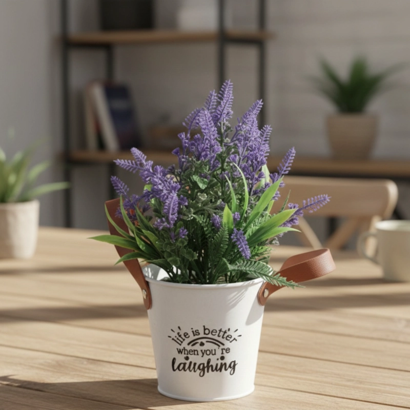 SET 2 PLANTA ARTIFICIAL DECORATIVA LAVANDA ENCANTO JHN - 8