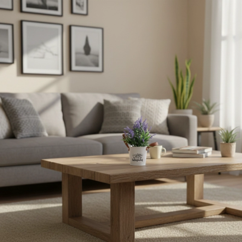 SET 2 PLANTA ARTIFICIAL DECORATIVA LAVANDA ENCANTO JHN - 9