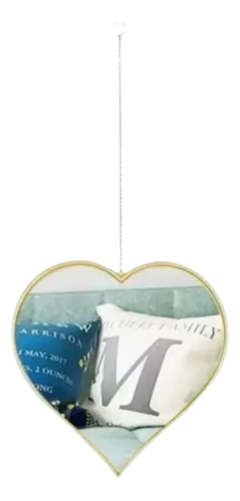 SET 3 ESPEJO DECORATIVO PARED COLGANTE CORAZON ADORNO JHN - 3
