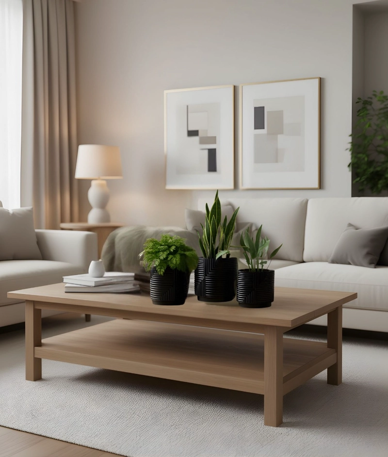 SET 3 MACETERO DECORATIVO DISEÑO GEOME TRICO HOGAR ADORNO JHN - 8