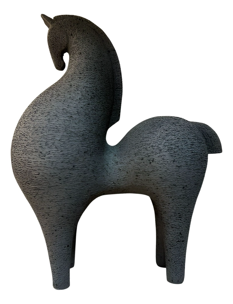 ESTATUA CABALLO ELEGANTE FIGURA DECORATIVA ESTILIZADA JHN - 1