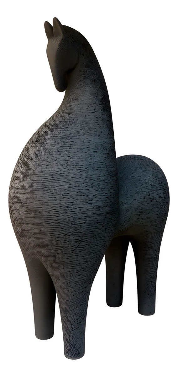 ESTATUA CABALLO ELEGANTE FIGURA DECORATIVA ESTILIZADA JHN - 3