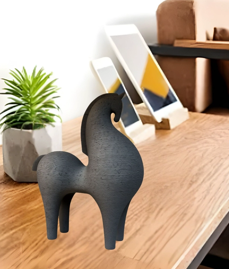 ESTATUA CABALLO ELEGANTE FIGURA DECORATIVA ESTILIZADA JHN - 7
