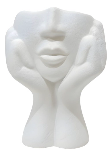 FLORERO DECORATIVO ROSTRO HUMANO MINIMALISTA ADORNO JHN - 1