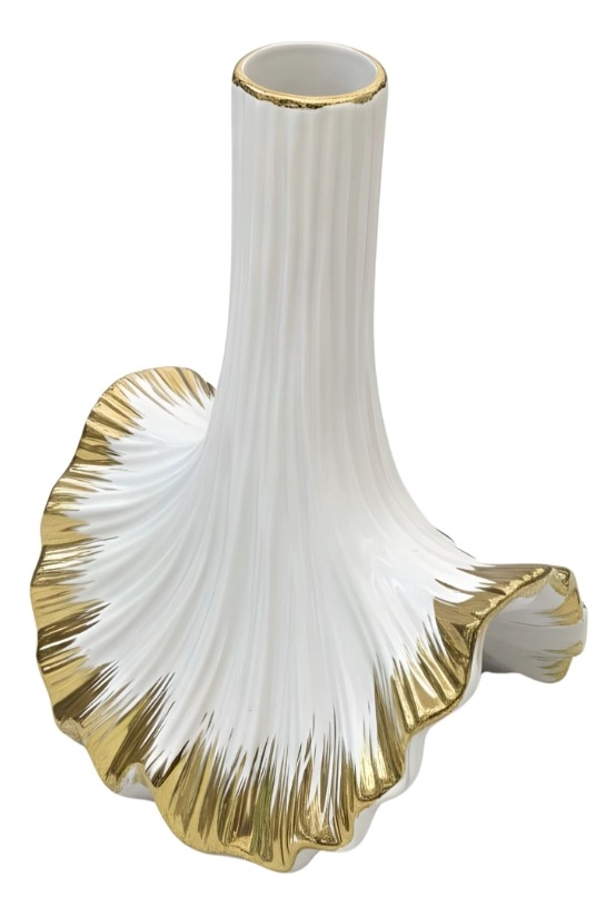 FLORERO DECORATIVO DISEÑO ESTILO ABANICO ADORNO HOGAR JHN - 3