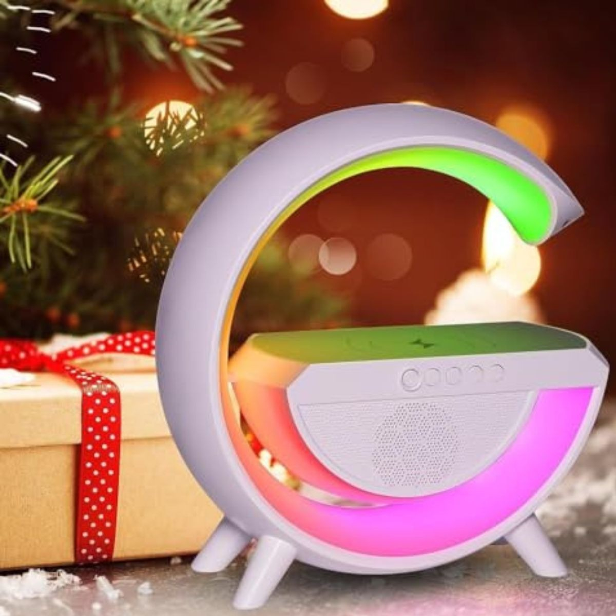 PARLANTE PORTATIL LUCES RGB BLUETOOTH MUSICA INALAMBRICA LAU - 8