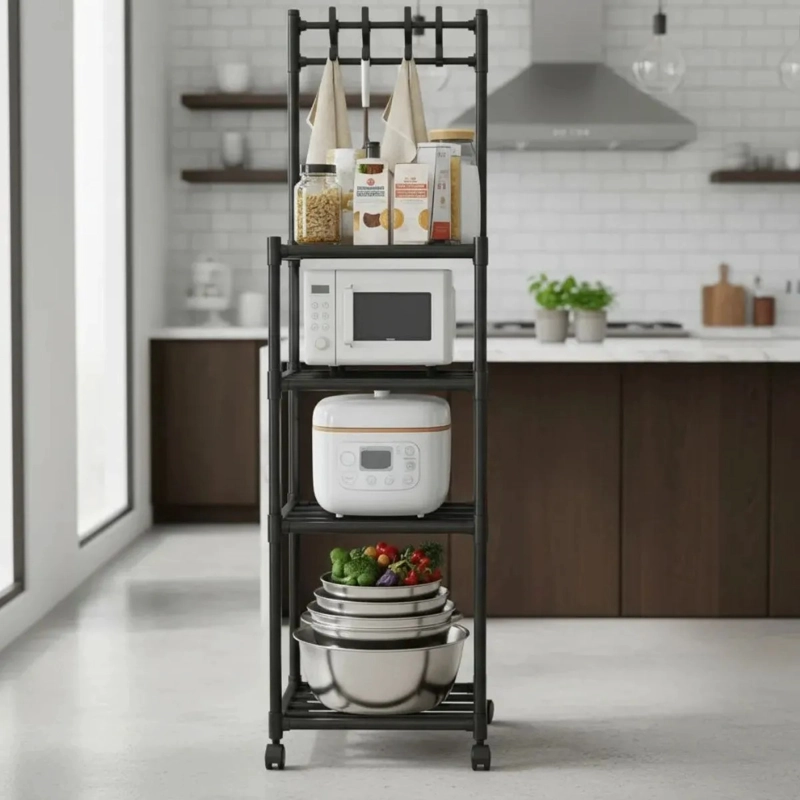 ORGANIZADOR DE 5 NIVELES CON RUEDAS BAÑO LAVANDERIA LAU - 1