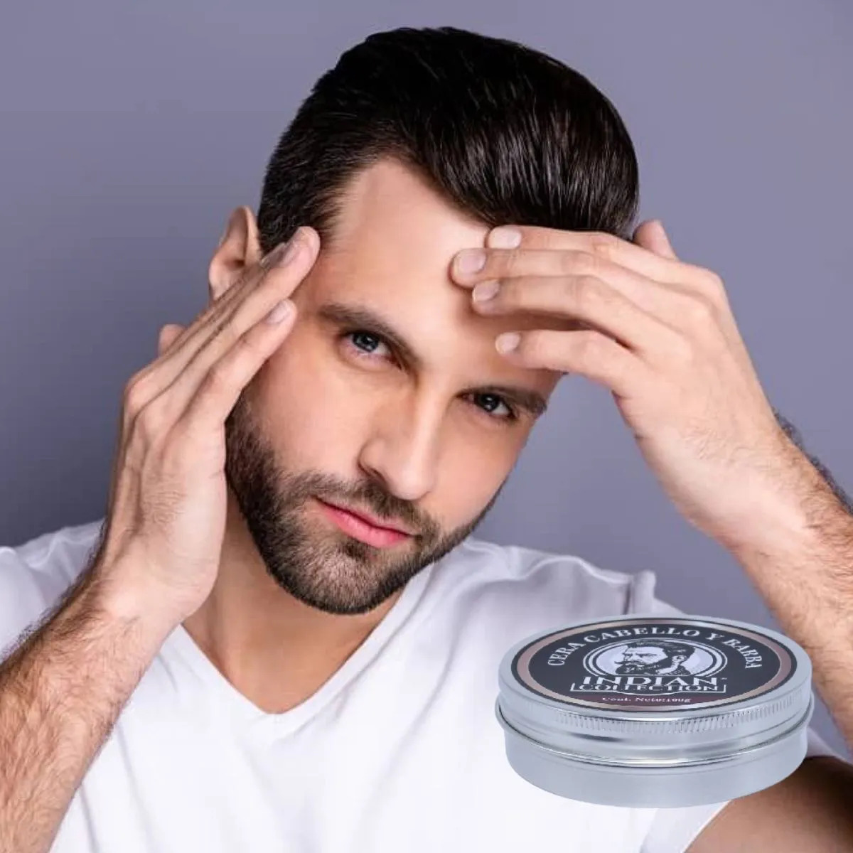 SET 2 CERA FIJADOR PARA CABELLO Y BARBA 100GR  LAU - 7