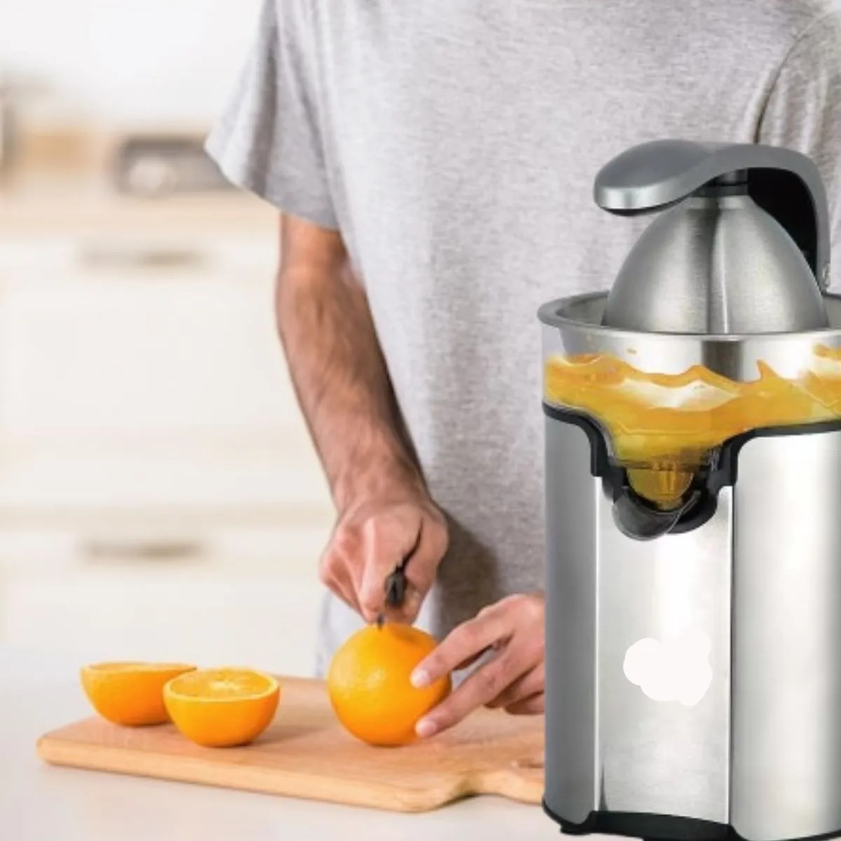 MAQUINA EXPRIMIDOR DE NARANJAS 100W ACERO INOX LAU - 4