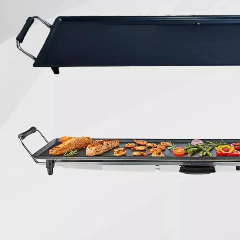 PARRILLERA CON PLACA ANTIADHERENTE 2000W BARBACOA COCINA LAU - 6