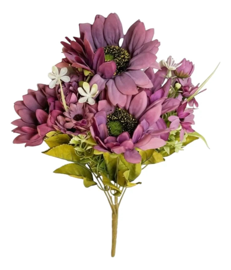 SET 2 RAMO FLORAL ARTIFICIAL SILVESTRE ADORNO DECORATIVO JHN - 1