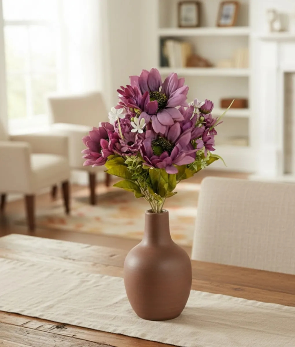 SET 2 RAMO FLORAL ARTIFICIAL SILVESTRE ADORNO DECORATIVO JHN - 9