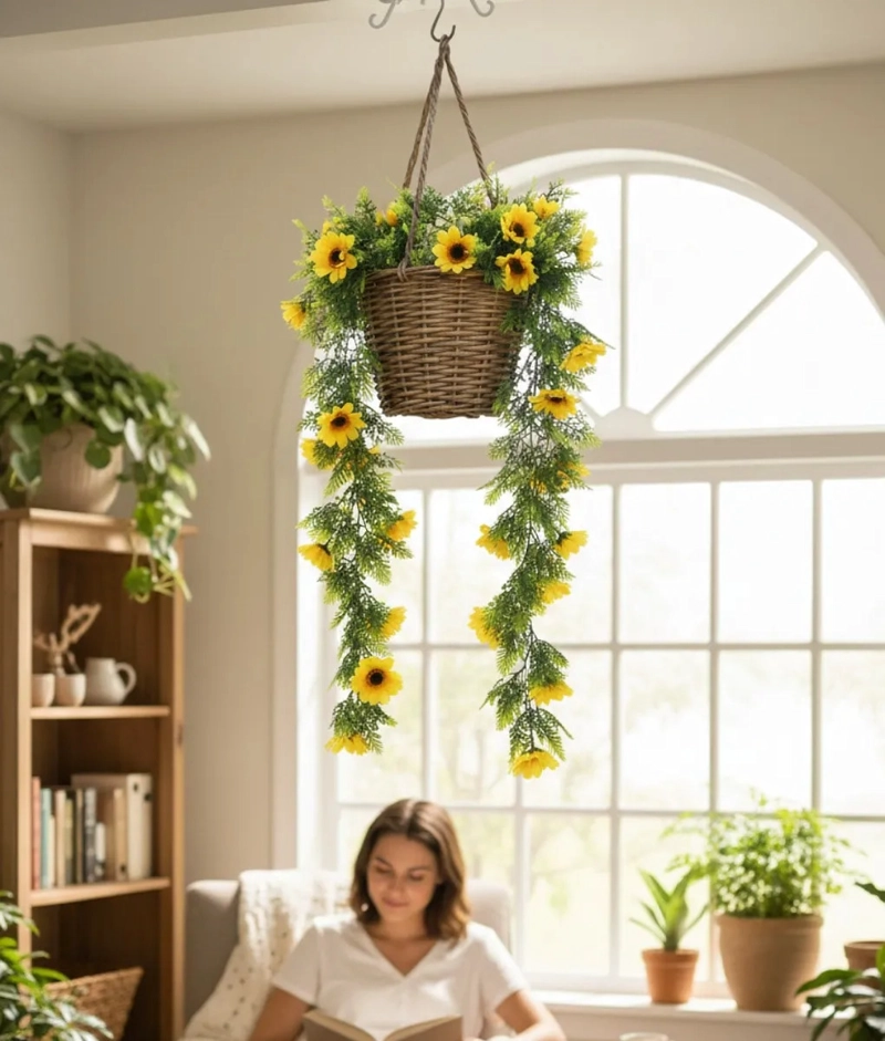 ENREDADERA FLORAL ARTIFICIAL CASCADA COLGANTE DECORATIVA JHN - 5