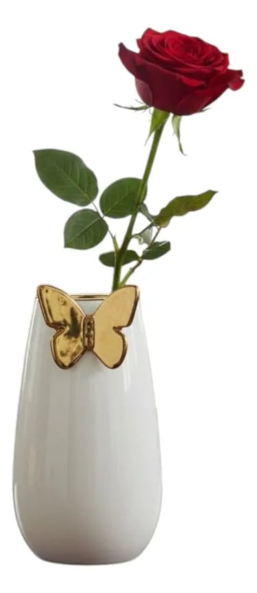 FLORERO DECORATIVO MINIMALISTA MODERNO JARRON MARIPOSA JHN - 3