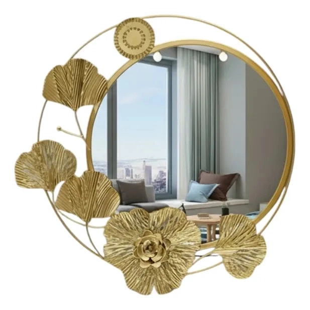 ESPEJO DECORATIVO PARED DISEÑO INSPIRACION BOTANICA JHN - 3