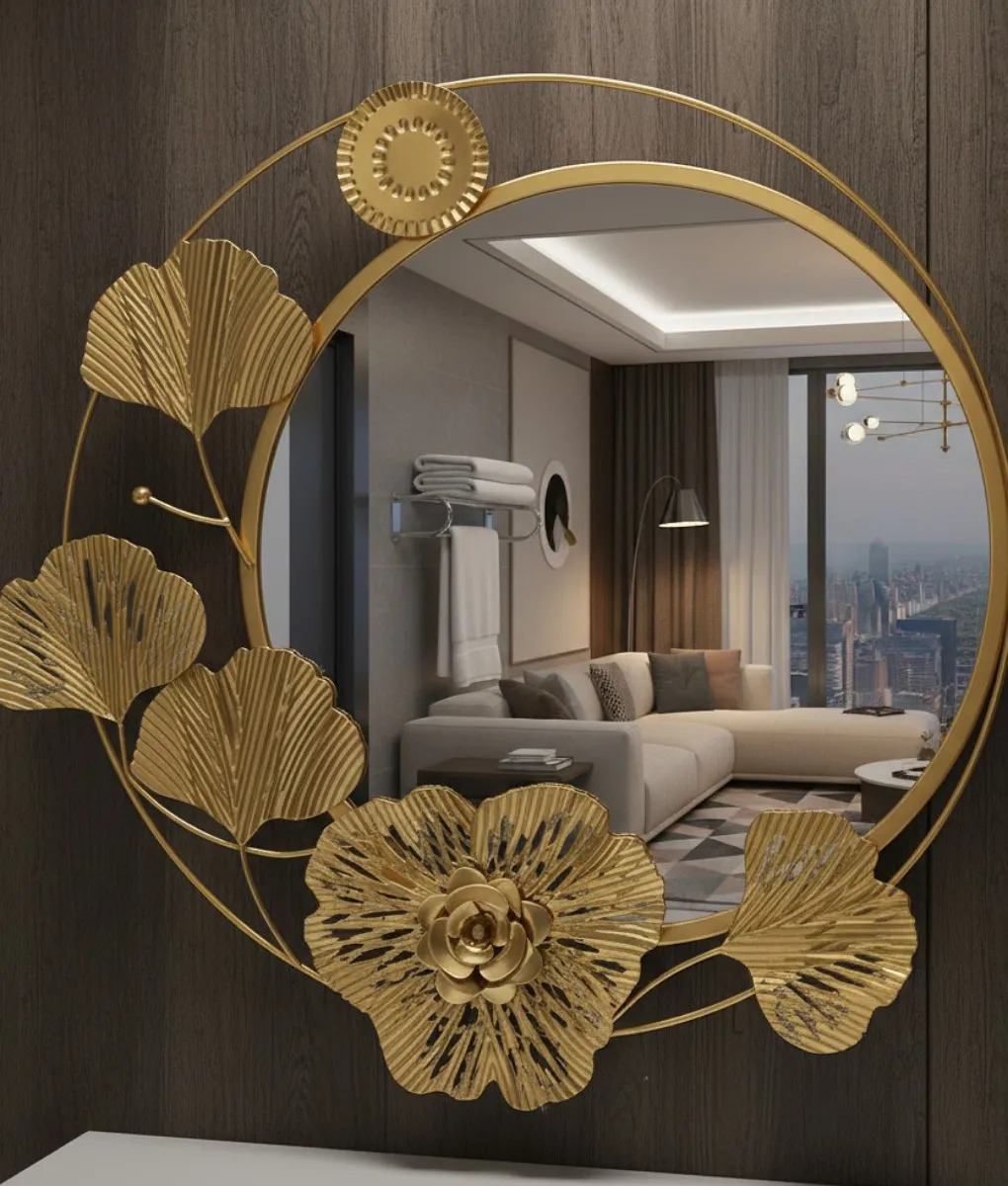 ESPEJO DECORATIVO PARED DISEÑO INSPIRACION BOTANICA JHN - 7
