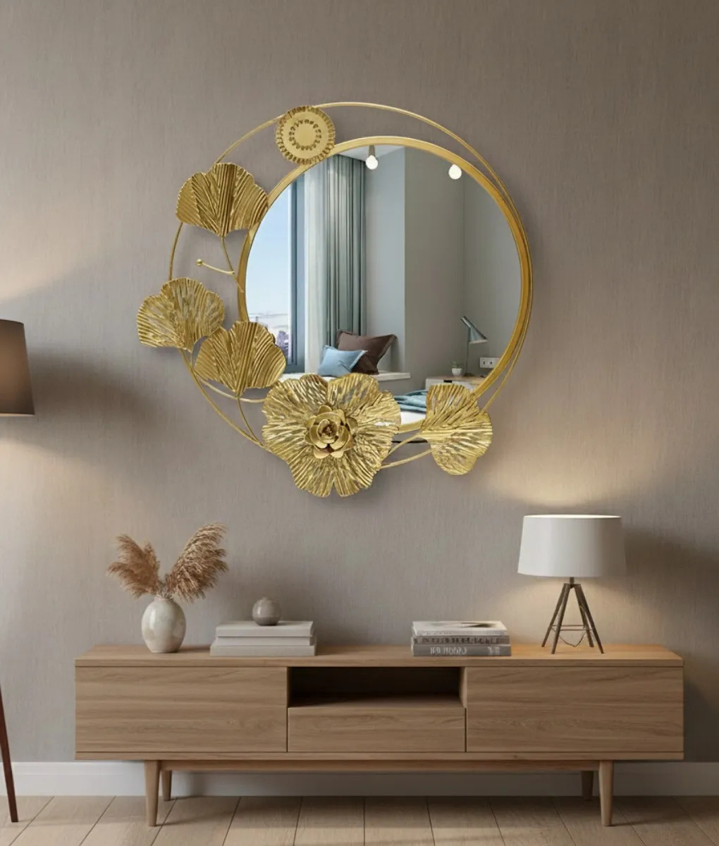 ESPEJO DECORATIVO PARED DISEÑO INSPIRACION BOTANICA JHN - 8